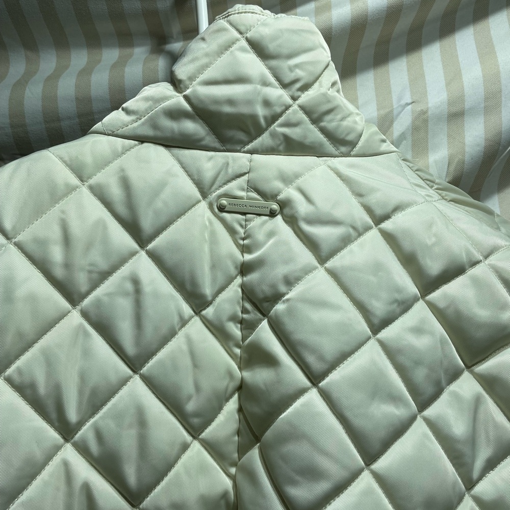 Rebecca Minkoff Ivory Quilted Puffer Coat - Picture 8 of 8